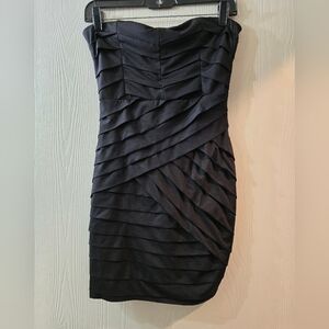 A'gaci Black Strapless Dress
